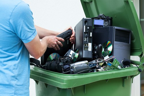 Various types of business waste for removal